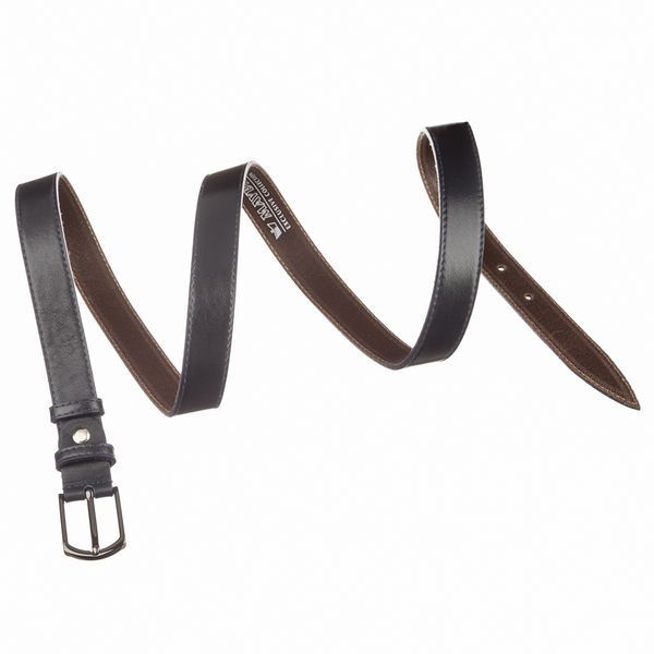 Leather belt MAYBIK 15234 Dark blue 20675 фото