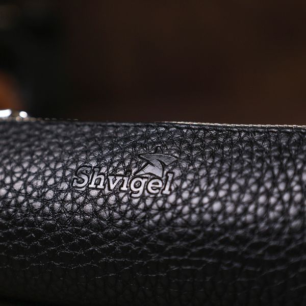 Кожаная ключница унисекс Shvigel 16536 Чорний 16536 фото