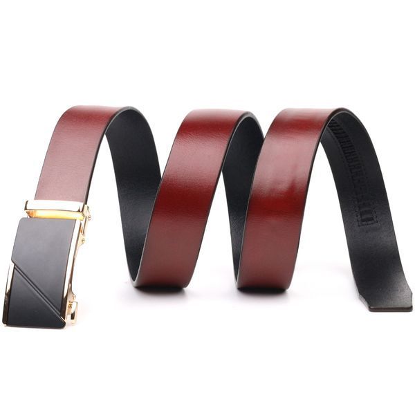Reversible belt for men made of genuine leather Vintage 21479 Brown 21479 фото
