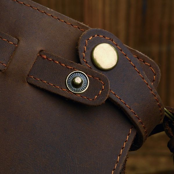 Men's clutch Vintage 14383 made of vintage leather Brown 14383 фото