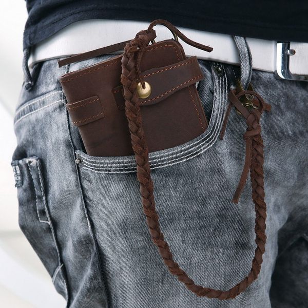 Men's clutch Vintage 14383 made of vintage leather Brown 14383 фото