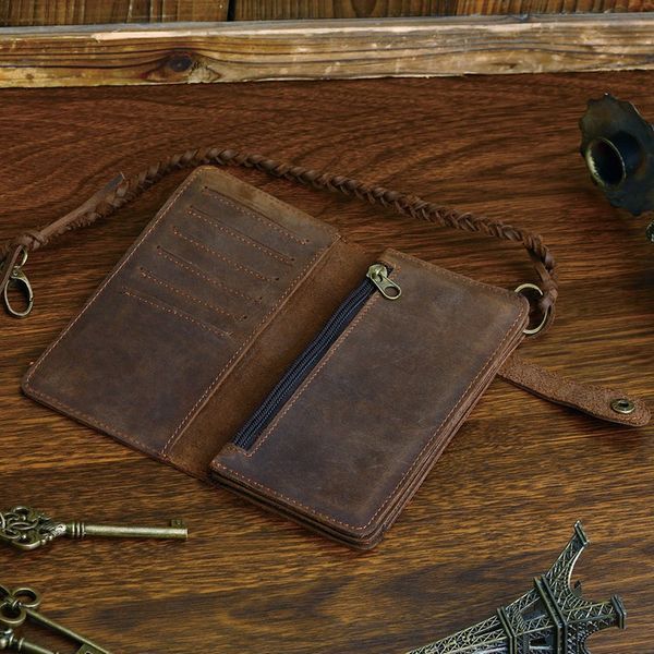Men's clutch Vintage 14383 made of vintage leather Brown 14383 фото