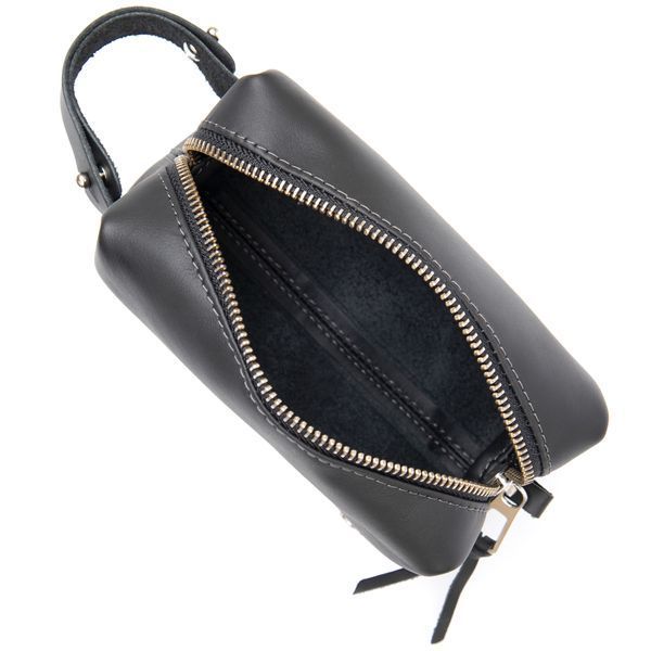 Leather cosmetic bag for men GRANDE PELLE 11507 Black 11507 фото