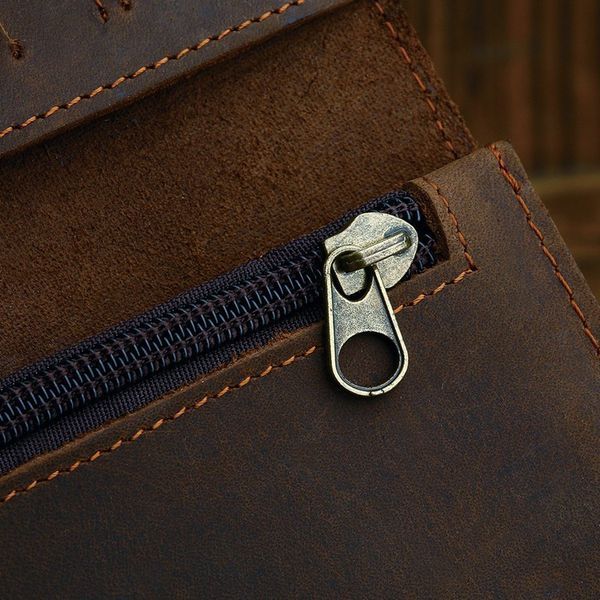 Men's clutch Vintage 14383 made of vintage leather Brown 14383 фото