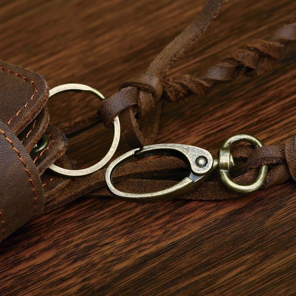 Men's clutch Vintage 14383 made of vintage leather Brown 14383 фото