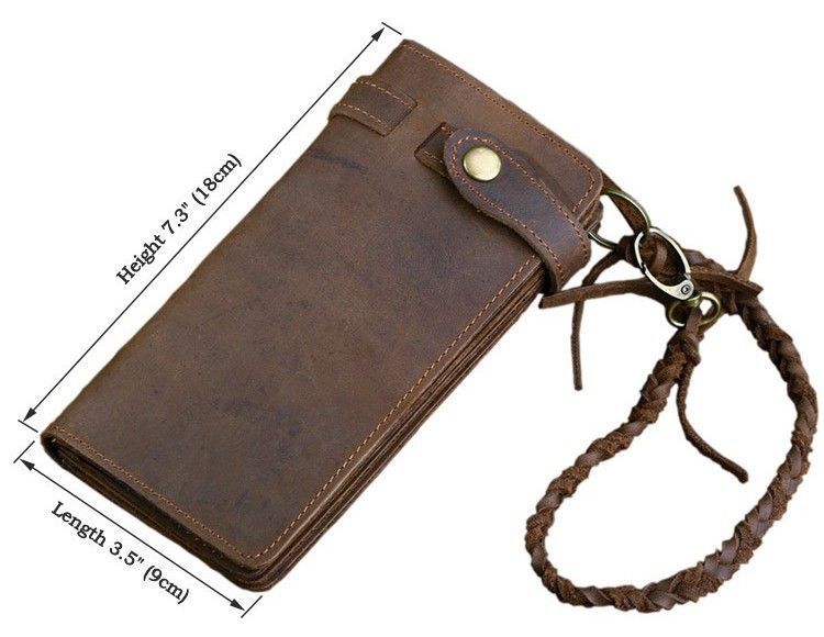 Men's clutch Vintage 14383 made of vintage leather Brown 14383 фото
