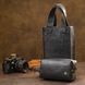 Leather cosmetic bag for men GRANDE PELLE 11507 Black 11507 фото 7