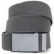 Textile belt with black buckle Vintage 20534 Gray 20534 фото 1