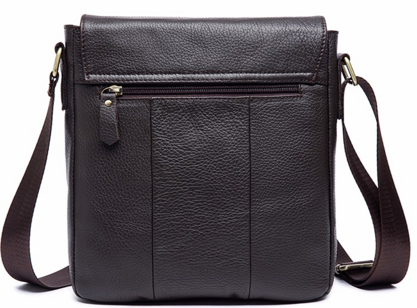 Vintage leather shoulder bag 20022 Brown 20022 фото
