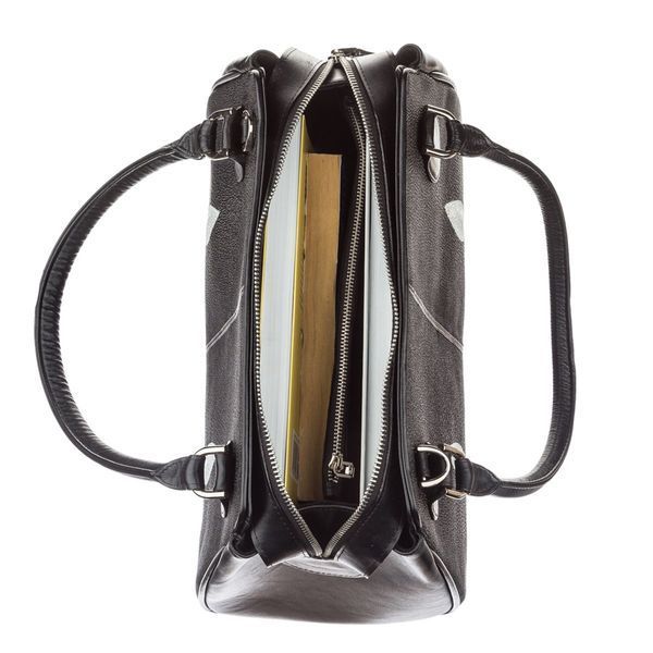 Сумка женская STINGRAY LEATHER 18518 из натуральной кожи морского ската Черная 18518 фото