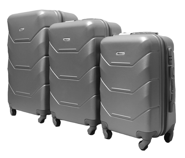 Валіза Milano bag 147M Комплект валіз Срібний 147M/71/68 фото