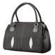 Сумка женская STINGRAY LEATHER 18518 из натуральной кожи морского ската Черная 18518 фото 2
