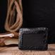 Business card holder made of genuine textured crocodile leather KARYA 20963 Black 20963 фото 8