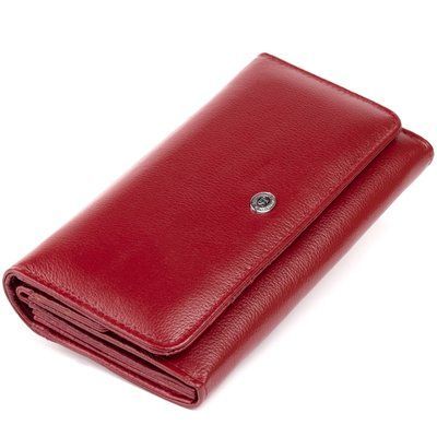 Гаманець шкіряний в два складання жіночий ST Leather 19288 Бордовий 19288 фото