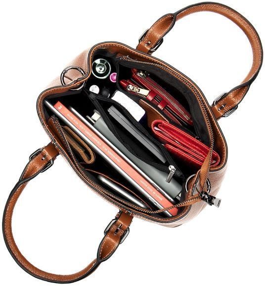 Classic women's bag in flotar leather Vintage 14875 Red 14875 фото
