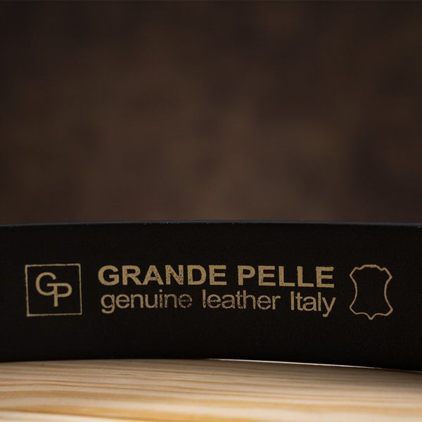 Men's belt GRANDE PELLE 11032 Black 20449 фото