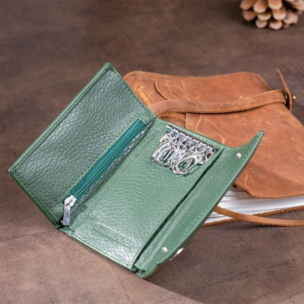 Unisex key holder-wallet ST Leather 19224 Green 19224 фото