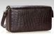 Clutch wallet CROCODILE LEATHER 18260 made of genuine crocodile leather Brown 18260 фото 2