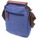 Excellent men's bag made of thick textile 21228 Vintage Blue 21228 фото 2