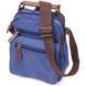 Excellent men's bag made of thick textile 21228 Vintage Blue 21228 фото 1