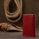 Leather women's business card holder GRANDE PELLE 11532 Red 11532 фото 7