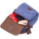 Excellent men's bag made of thick textile 21228 Vintage Blue 21228 фото 6