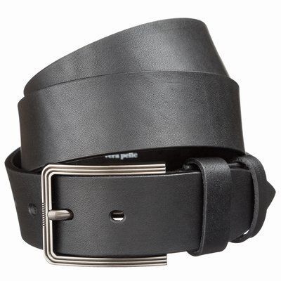 Leather belt MAYBIK 15259 Black 20705 фото