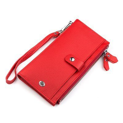 Кошелек женский ST Leather 18381 (ST420) многофункциональный Красный 18381 фото
