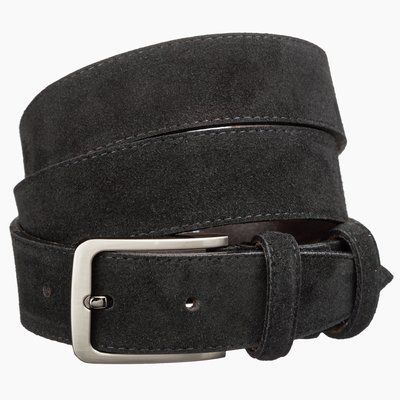 Suede belt MAYBIK 15262 Black 20686 фото