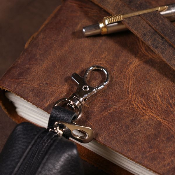 Ключница тубус кожаная классика SHVIGEL 16226 Черная 16226 фото