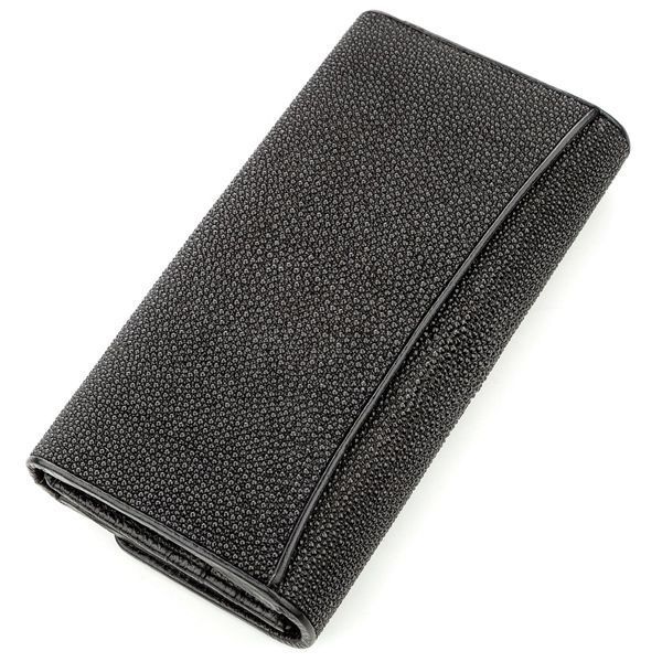 Кошелек женский STINGRAY LEATHER 18620 из натуральной кожи морского ската Черный 18620 фото