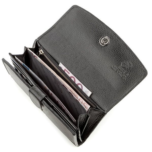 Кошелек женский STINGRAY LEATHER 18620 из натуральной кожи морского ската Черный 18620 фото