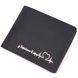 Matte leather bi-fold wallet Heart GRANDE PELLE 16733 Black 16733 фото 1