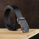 Men's belt with frame made of darkened metal Vintage 20277 Black 20277 фото 6