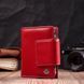 Яркий кожаный кошелек для женщин с интересной монетницей ST Leather 19448 Красный 53207 фото 9