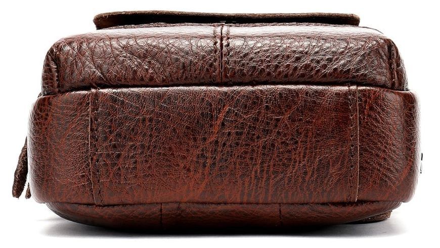 Сумка небольшая флотар мужская Vintage 14650 Коричневая 14650 фото