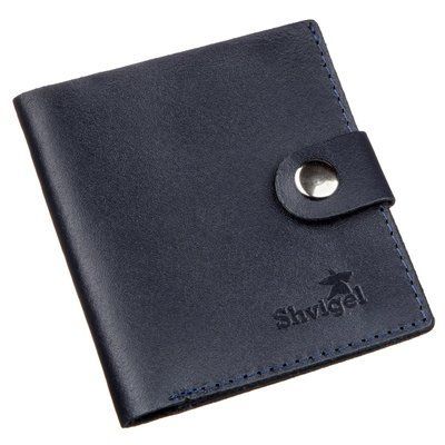 Недорогое портмоне вертикальное мужское кожаное SHVIGEL 16220 Синее 16220 фото