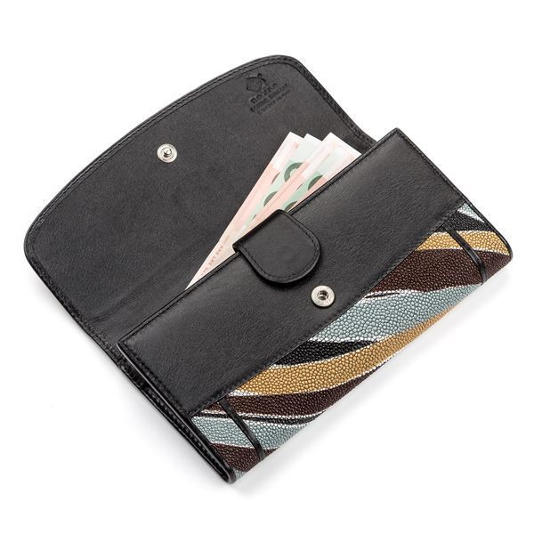 Кошелек женский STINGRAY LEATHER 18083 из натуральной кожи морского ската Разноцветный 18083 фото