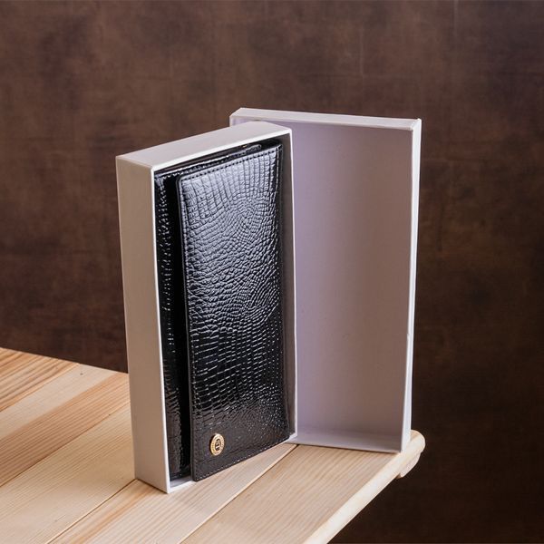 Кошелек женский ST Leather 18426 (S6001A) кожаный Черный 18426 фото