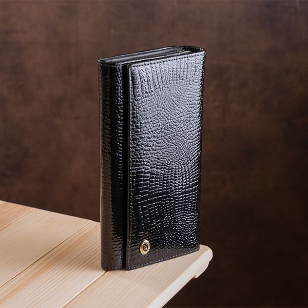 Кошелек женский ST Leather 18426 (S6001A) кожаный Черный 18426 фото