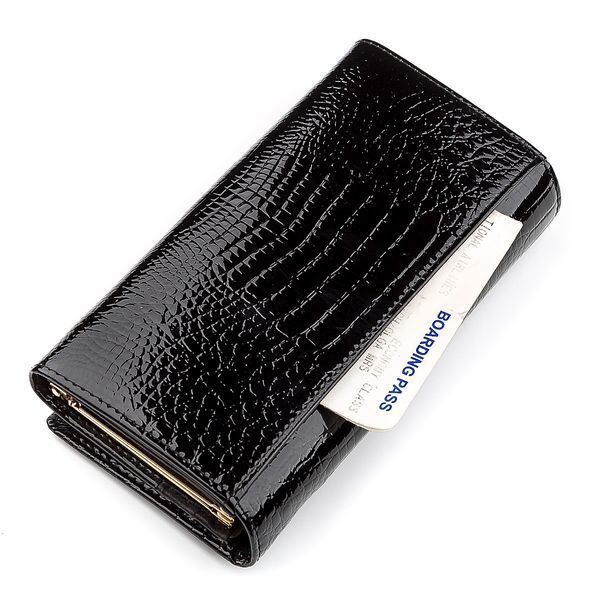 Кошелек женский ST Leather 18426 (S6001A) кожаный Черный 18426 фото