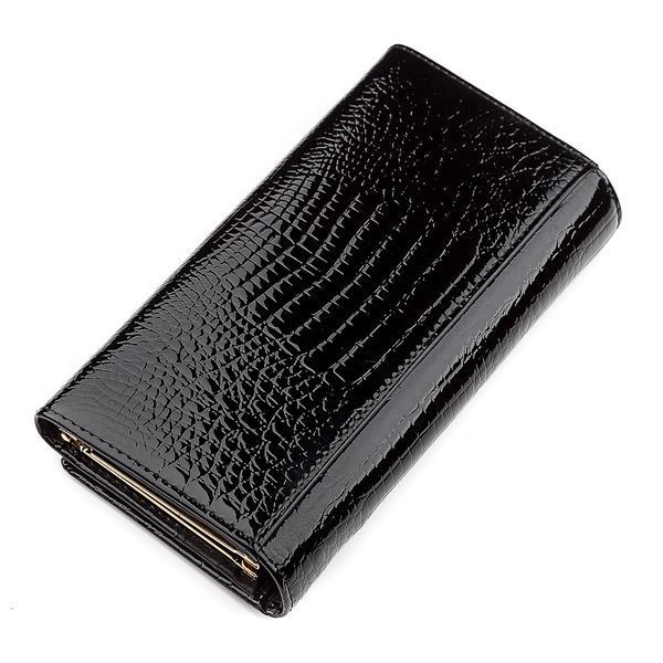 Кошелек женский ST Leather 18426 (S6001A) кожаный Черный 18426 фото