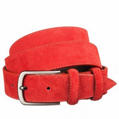 Suede belt MAYBIK 15264 Red 15264 фото