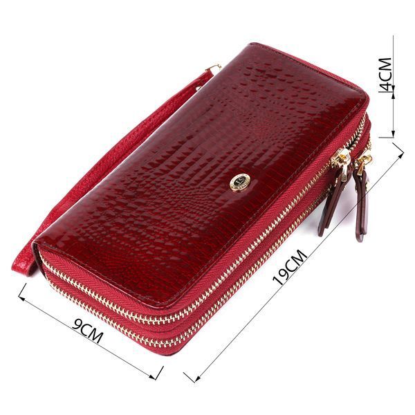 Женский клатч с двумя отделениями ST Leather 18907 Бордовый 47603 фото
