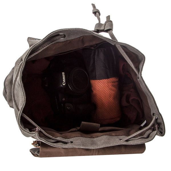 Textile hiking backpack Vintage 20133 Gray 20133 фото