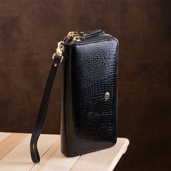 Гаманець жіночий ST Leather 18448 (S5001A) шкіряний Чорний 18448 фото