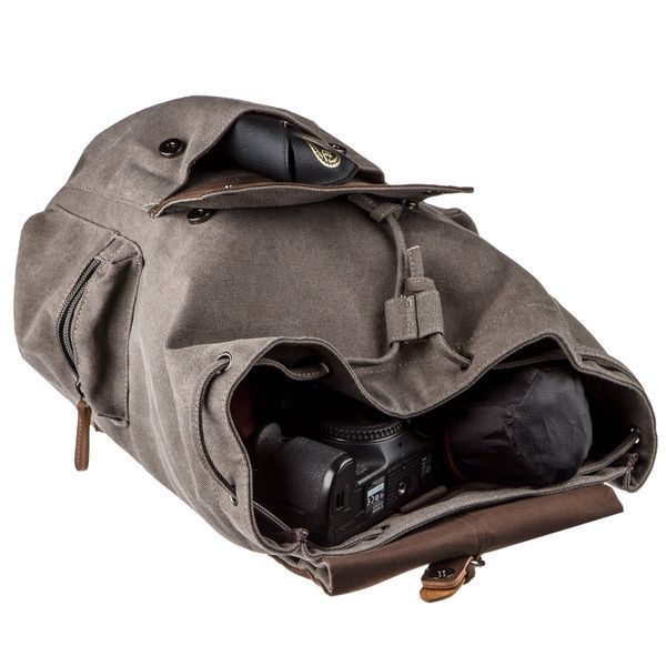 Textile hiking backpack Vintage 20133 Gray 20133 фото