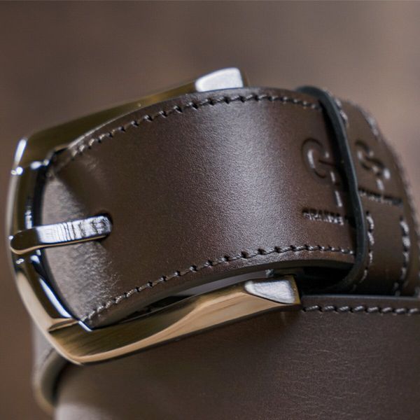 Men's belt GRANDE PELLE 11158 denim Brown 11158 фото