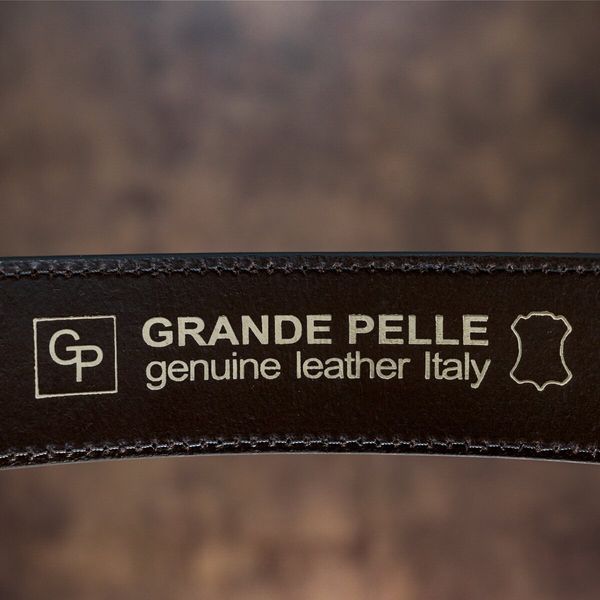 Men's belt GRANDE PELLE 11158 denim Brown 11158 фото