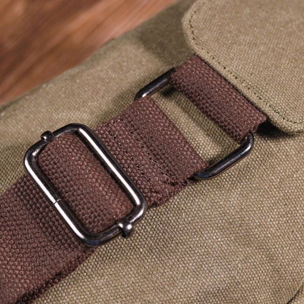 Men's shoulder bag made of thick textile 21231 Vintage Olive 21231 фото